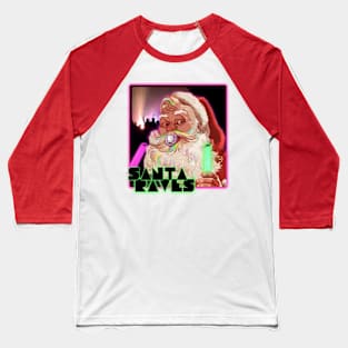 Santa Raves Christmas funny PLUR Rave Olde Saint Nick Raver design Baseball T-Shirt